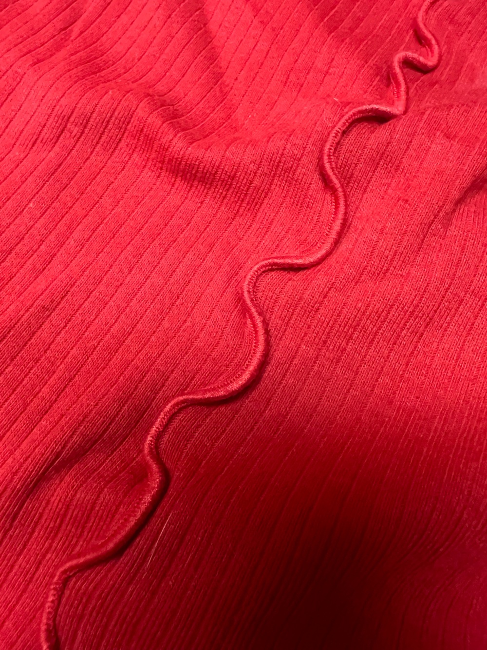 art class Red Ribbed Knit Top - Picture 3 of 4
